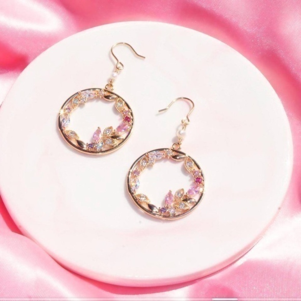 Anthropologie La meno secreat garden Earrings 14K gold Filled